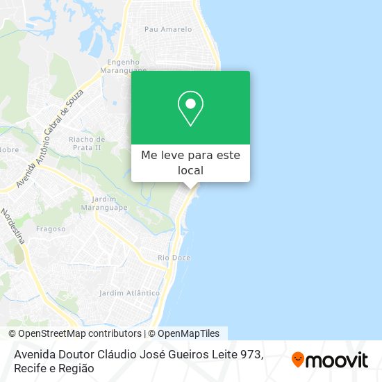 Avenida Doutor Cláudio José Gueiros Leite 973 mapa