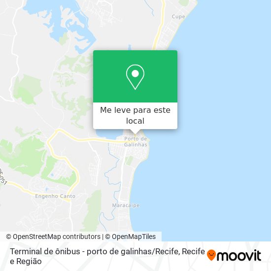 Terminal de ônibus - porto de galinhas / Recife mapa