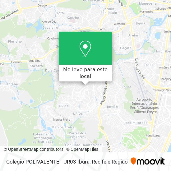 Colégio POLIVALENTE - UR03 Ibura mapa