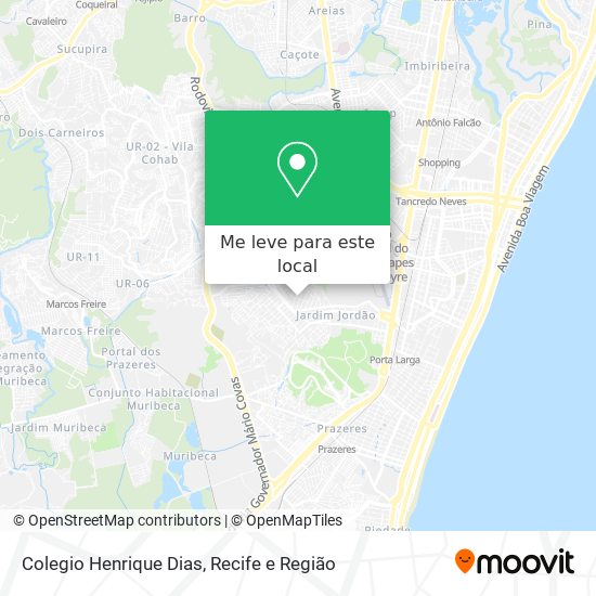 Colegio Henrique Dias mapa