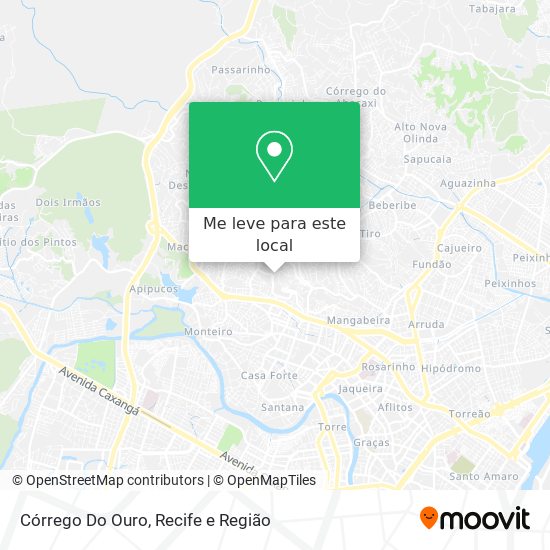 Córrego Do Ouro mapa