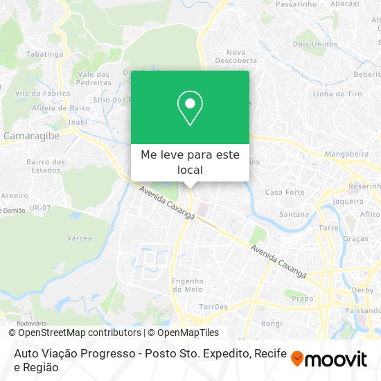 Auto Viação Progresso - Posto Sto. Expedito mapa