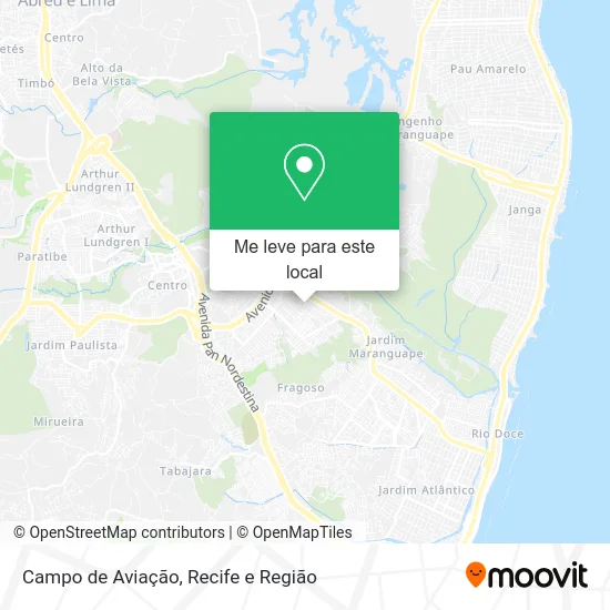 Campo de Aviação mapa