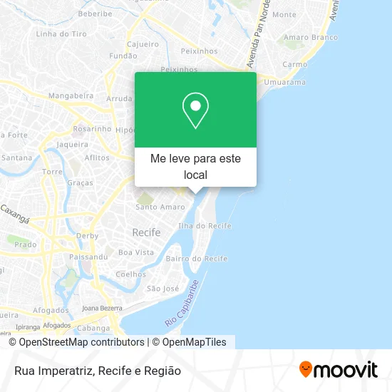 Rua Imperatriz mapa