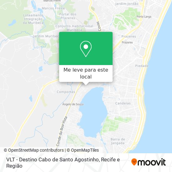 VLT - Destino Cabo de Santo Agostinho mapa