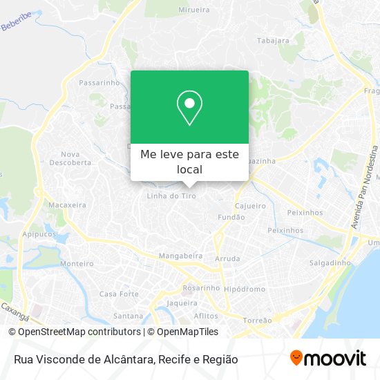 Rua Visconde de Alcântara mapa