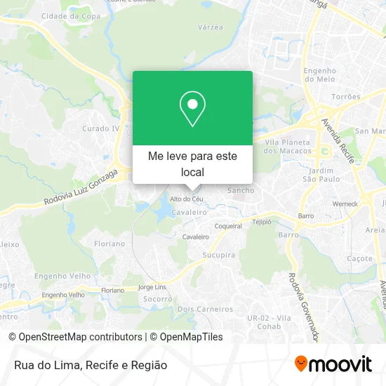 Rua do Lima mapa