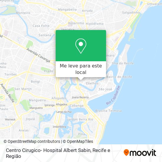 Centro Cirugico- Hospital Albert Sabin mapa