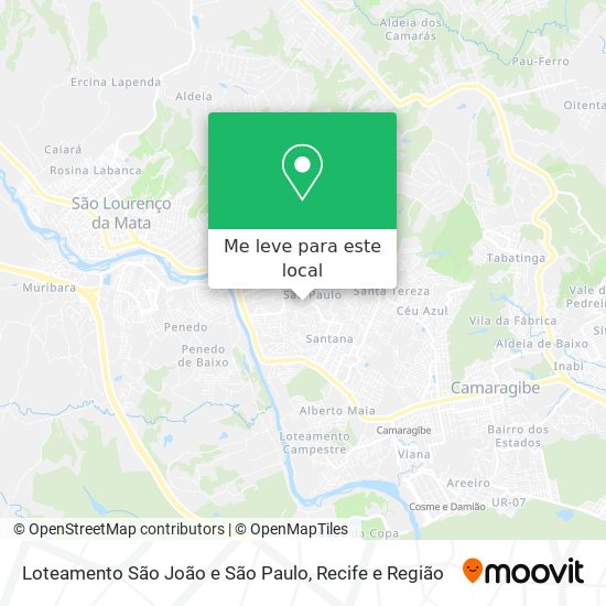 Loteamento São João e São Paulo mapa