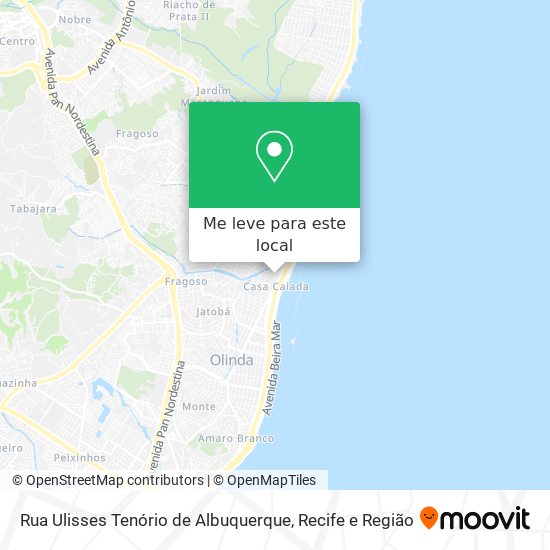 Rua Ulisses Tenório de Albuquerque mapa