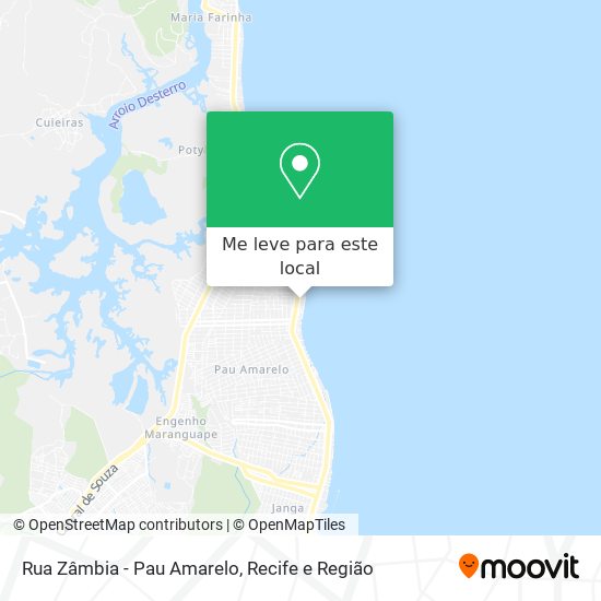 Rua Zâmbia - Pau Amarelo mapa