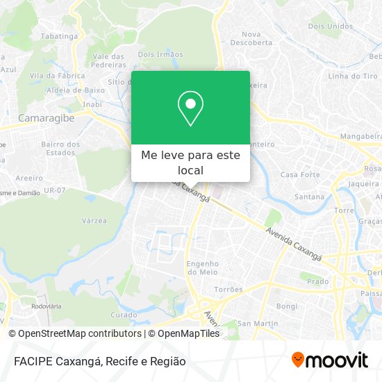 FACIPE Caxangá mapa