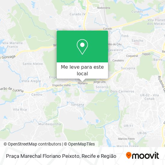 Praça Marechal Floriano Peixoto mapa