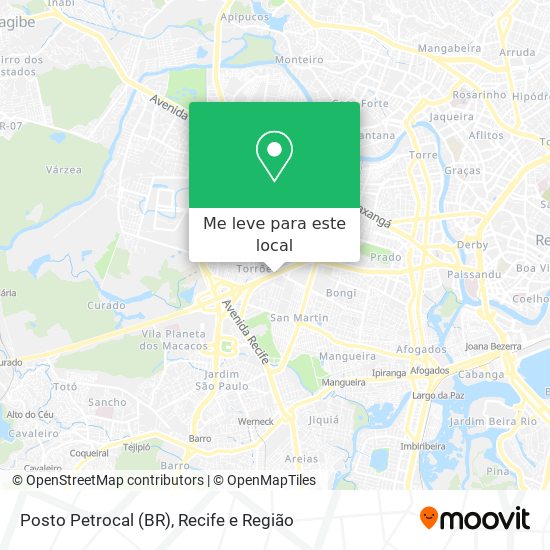 Posto Petrocal (BR) mapa