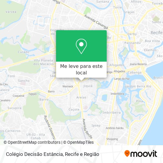 Colégio Decisão Estância mapa