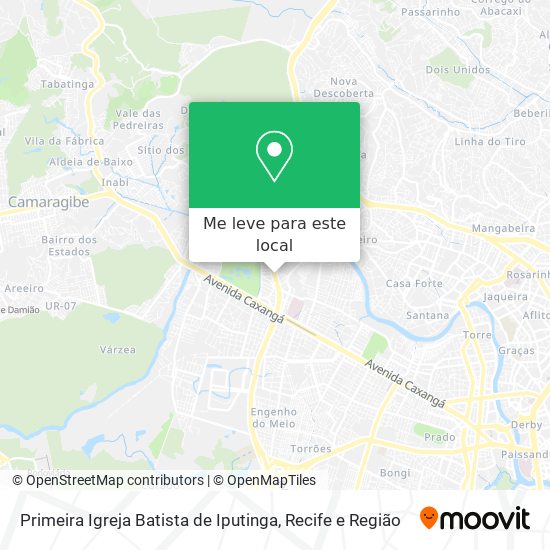 Primeira Igreja Batista de Iputinga mapa