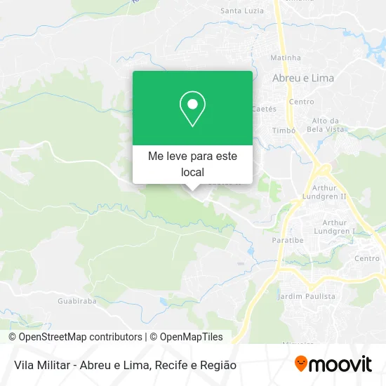 Vila Militar - Abreu e Lima mapa