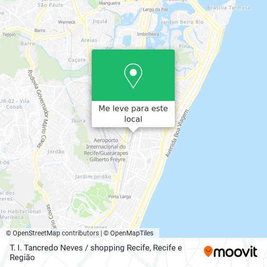 T. I. Tancredo Neves / shopping Recife mapa