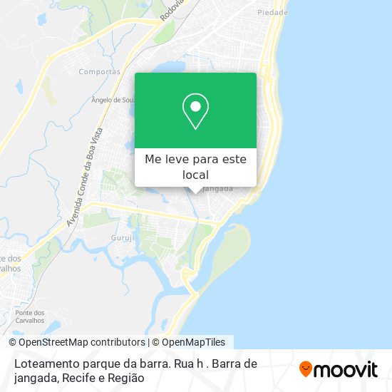 Loteamento parque da barra. Rua h . Barra de jangada mapa