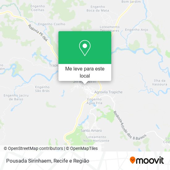 Pousada Sirinhaem mapa