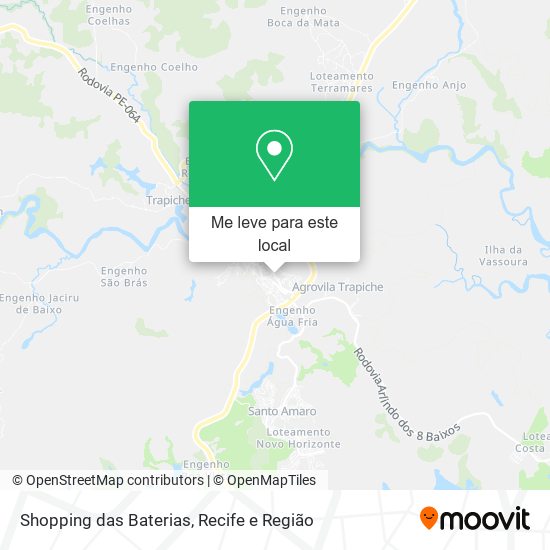 Shopping das Baterias mapa