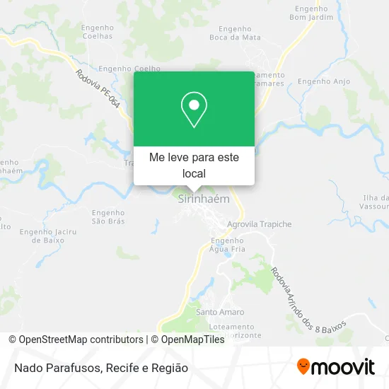 Nado Parafusos mapa