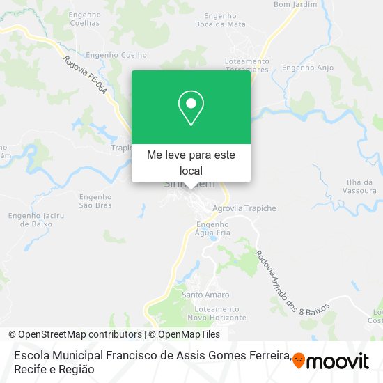 Escola Municipal Francisco de Assis Gomes Ferreira mapa