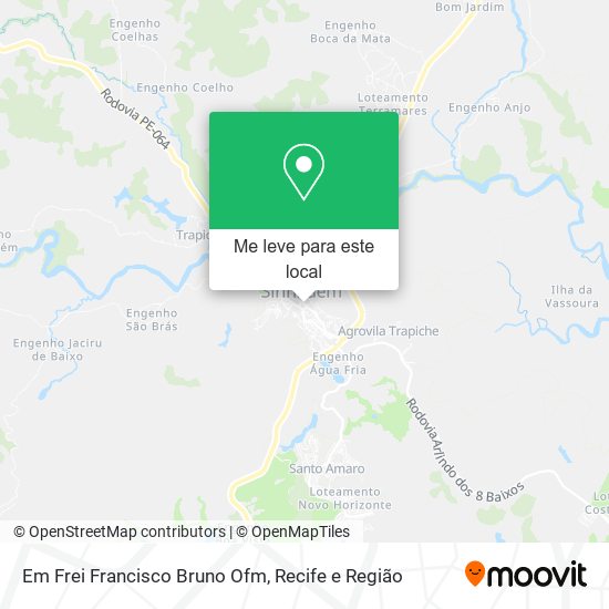 Em Frei Francisco Bruno Ofm mapa