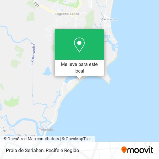 Praia de Seriahen mapa