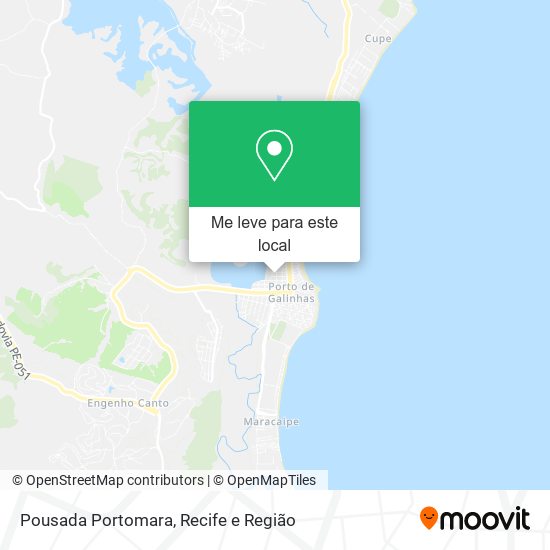 Pousada Portomara mapa