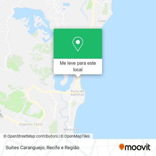 Suites Caranguejo mapa