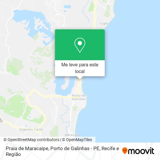 Praia de Maracaípe, Porto de Galinhas - PE mapa