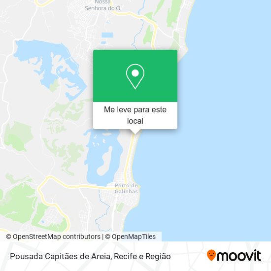 Pousada Capitães de Areia mapa