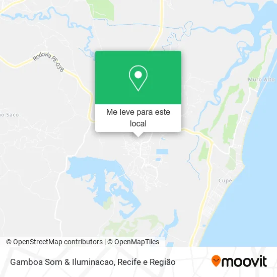 Gamboa Som & Iluminacao mapa