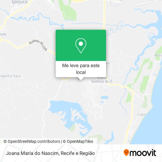 Joana Maria do Nascim mapa