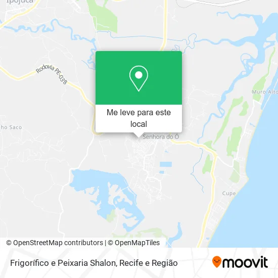 Frigorífico e Peixaria Shalon mapa