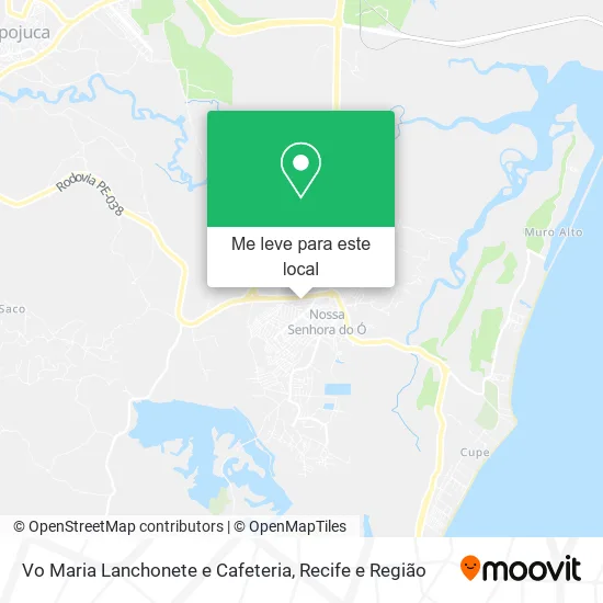 Vo Maria Lanchonete e Cafeteria mapa