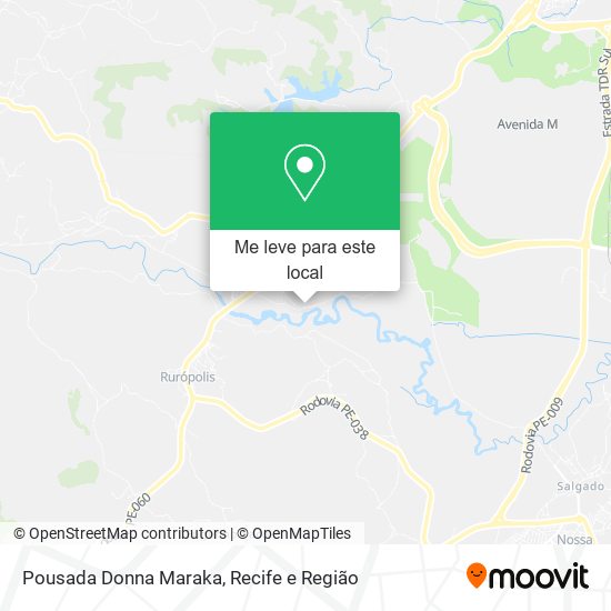 Pousada Donna Maraka mapa