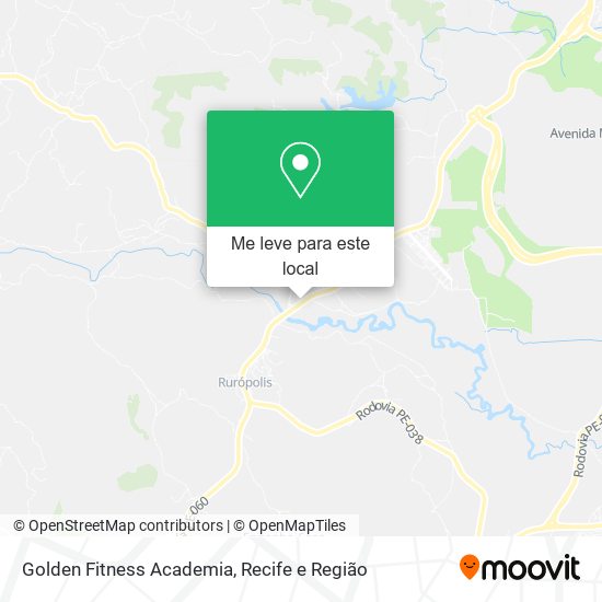 Golden Fitness Academia mapa