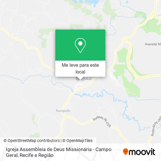 Igreja Assembleia de Deus Missionária - Campo Geral mapa