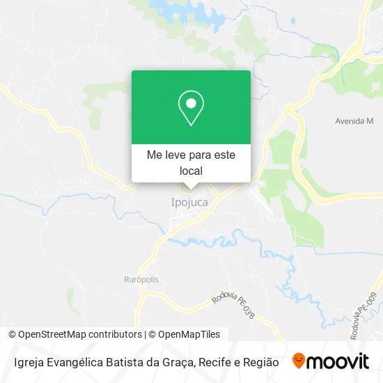 Igreja Evangélica Batista da Graça mapa