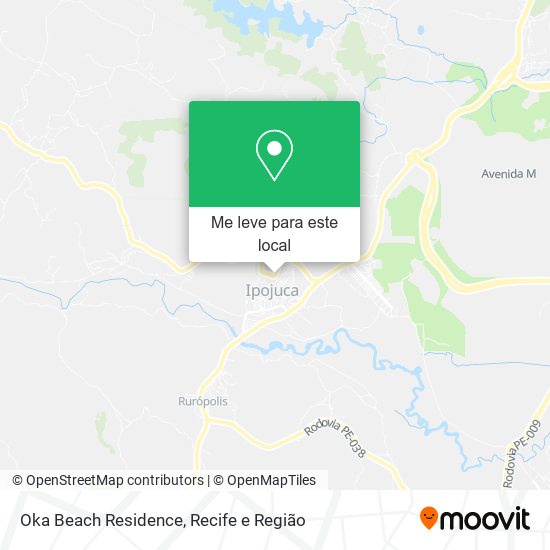 Oka Beach Residence mapa