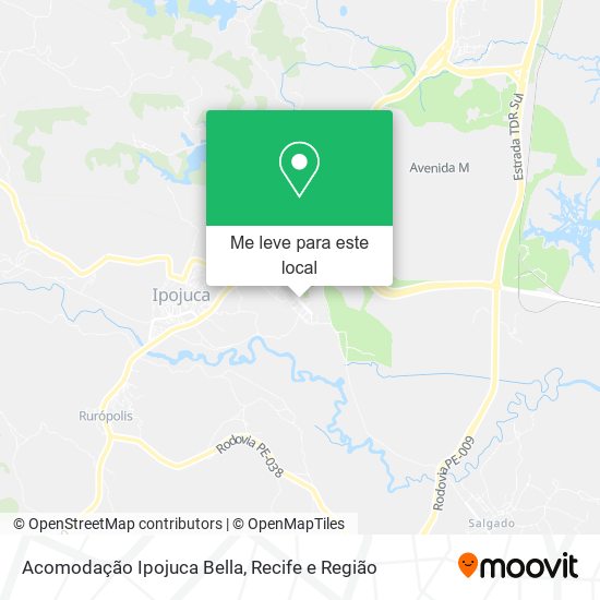 Acomodação Ipojuca Bella mapa