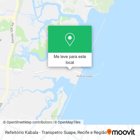 Refeitório Kabala - Transpetro Suape mapa