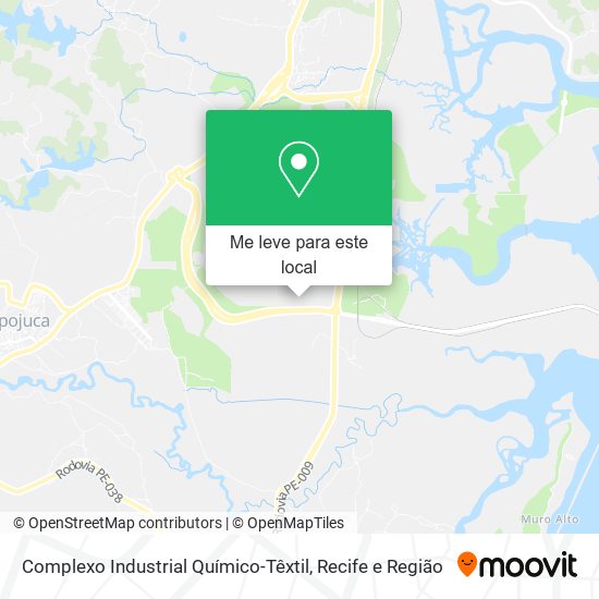 Complexo Industrial Químico-Têxtil mapa