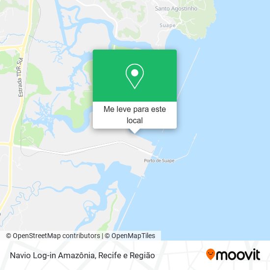Navio Log-in Amazônia mapa