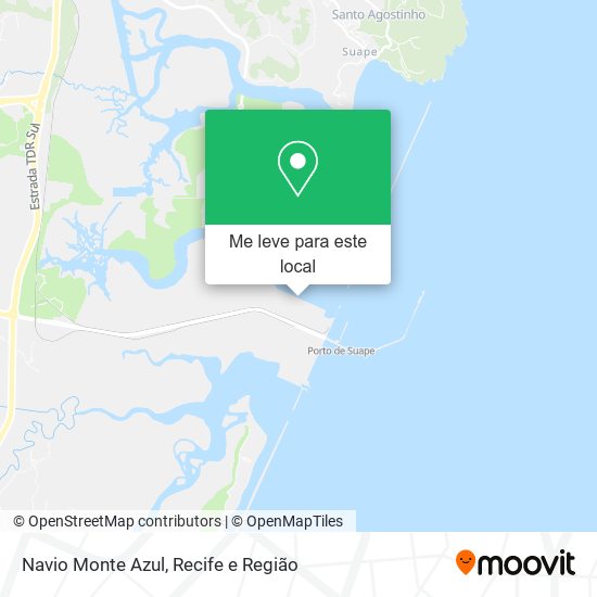 Navio Monte Azul mapa