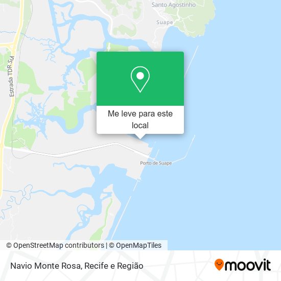 Navio Monte Rosa mapa