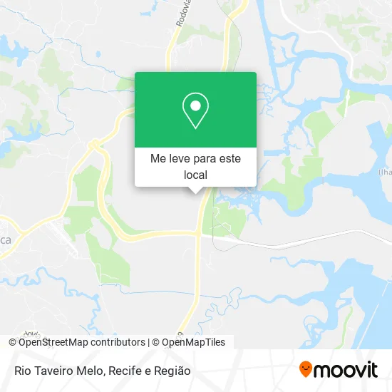 Rio Taveiro Melo mapa