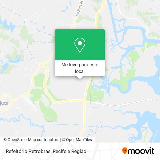 Refeitório Petrobras mapa